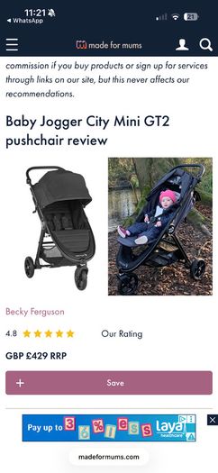 Baby Jogger City Mini GT2 Buggy
