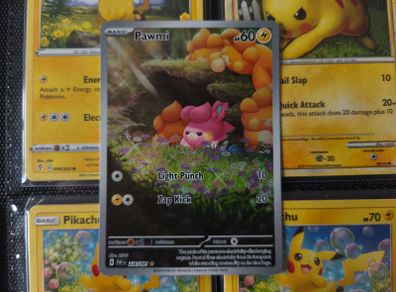 Pawmi ! Illustration Rare ! from Paldean Fates Set ! 2024 ! Pokemon Card !