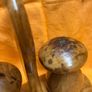 Vintage Mushroom shape salt and pepper shakers on stand Image 5