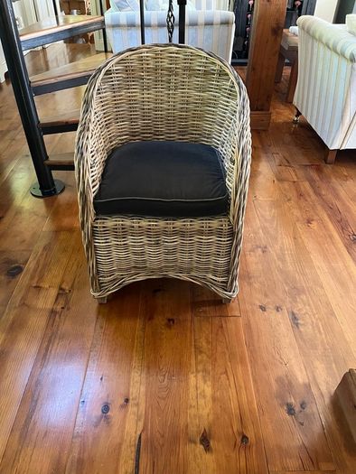 Wickerchair from foxford woollen mills