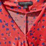Faux Wrap Red Floral dress Image 2