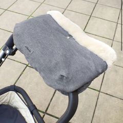 JoJo Maman Bebe Grey Deluxe Stroller Handmuff
