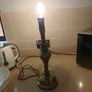 Brass Style Table Lamp Without  Shade.  New Image 3