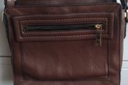 M&amp;S Autograph Mid-Brown Genuine Leather Crossbody Bag