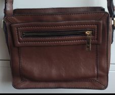 M&S Autograph Mid-Brown Genuine Leather Crossbody Bag