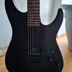 Schecter Damien-6 Diamond Series Satin Black Electric Guitar