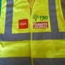 Hi Visibility Vest Waist Coat Yellow Medium. HiVis Double Band And Brace. Velcro Front Closure. Image 9
