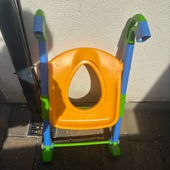 Toddler toilet seat and step