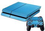 Blue Carbon Style Skin Vinyl Sticker for the PlayStation 4 Console PS4