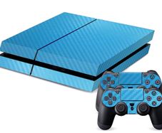 Blue Carbon Style Skin Vinyl Sticker for the PlayStation 4 Console PS4