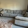 3 Seat L shaped Sofa & Spin Chair Image 2