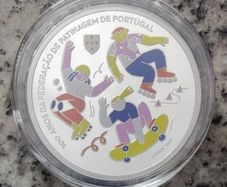 Portugal 5 Euro Silver (.925) Proof Coin 2024 - 100 Years of the Portuguese Skating Federation