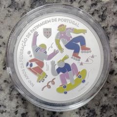 Portugal 5 Euro Silver (.925) Proof Coin 2024 - 100 Years of the Portuguese Skating Federation