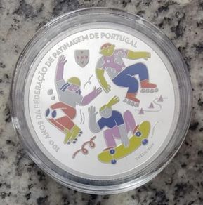 Portugal 5 Euro Silver (.925) Proof Coin 2024 - 100 Years of the Portuguese Skating Federation