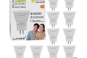 10x Lumare MR11 GU4 Spotlights replaces 2W Energy Saving Light Bulb 220lm 2700K LEDWarm White [Energy Class A++]