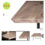 dining table and bench Image 5