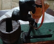 Cast iron Trick dog money box