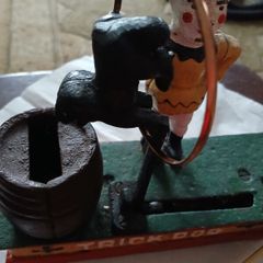Cast iron Trick dog money box