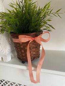 ShabbyChic Planter and Greenery