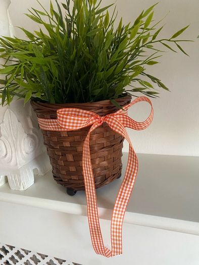 ShabbyChic Planter and Greenery