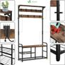 Coat Rack 4 in 1 with Shoe Bench Image 7