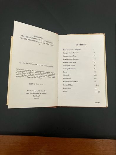Observers. Tourist Atlas of Britain and Ireland. 1976, 120 pages. Excellent condition, with cover