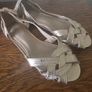 shoes - size 4, one white pair, one rose gold. Never worn. Image 5
