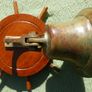 Vintage Wooden Ship Wheel with Brass Bell Image 7