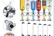 NEW 6 Bottle Wall Mounted Optic Dispenser Home Bar