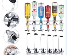NEW 6 Bottle Wall Mounted Optic Dispenser Home Bar