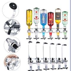 NEW 6 Bottle Wall Mounted Optic Dispenser Home Bar