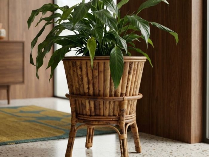 Pending Collection Vintage Bamboo Plant Stand
