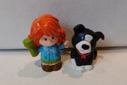 Fisher Price Little People Woman and Dog