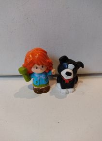 Fisher Price Little People Woman and Dog