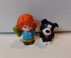 Fisher Price Little People Woman and Dog