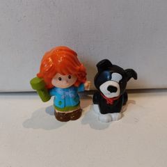 Fisher Price Little People Woman and Dog