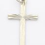 Sterling Silver Cross Charm Pendant Image 2
