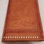 handcrafted made soft leather wallet,with designs ,, thank you,,was used,some wear and tear,,take as is .. Image 6