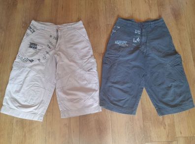 2 pairs of boys cargo shorts 25 inch waist