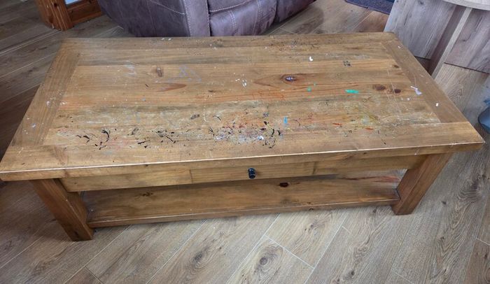 Pine coffee table
