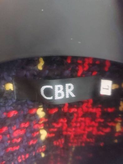 CBR navy tartan blazer (free post)