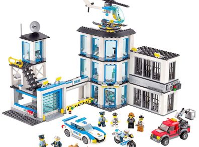 Lego City 60141: Police Station (2017) 100% Complete (NO BOX)