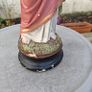 Vintage Chalkware Sacred Heart Statue 17 Inches Approx Image 2