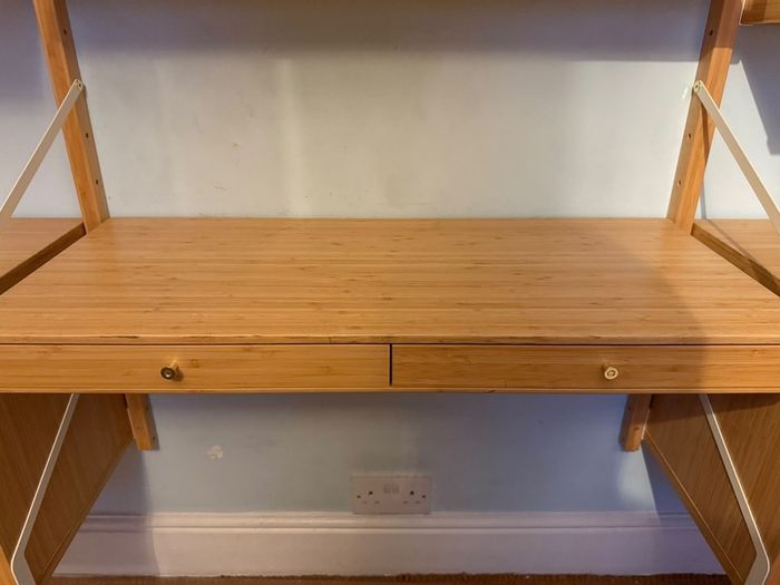 IKEA SVALNAS Bamboo Wall Shelving System