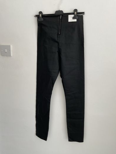 jeans Bnwt size 10 medium black coated high rise skinny jeans