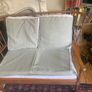 Mid Century two-seater wooden sofa Image 10