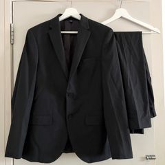 M&S black formal suit set small