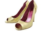 Ladies Shoes High Heels Gold size 36