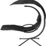 _Hanging Lounger with Frame, Floating Lounger with Parasol Image 6
