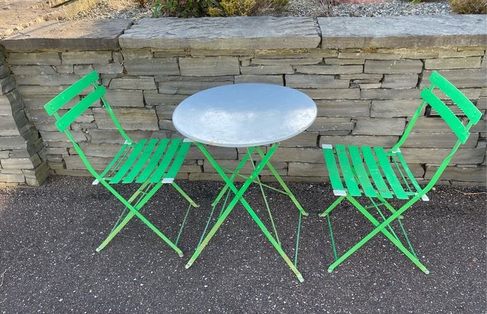 Lovely Garden - Patio Bistro Foldable Table With 2 Matching Chairs - Can Deliver